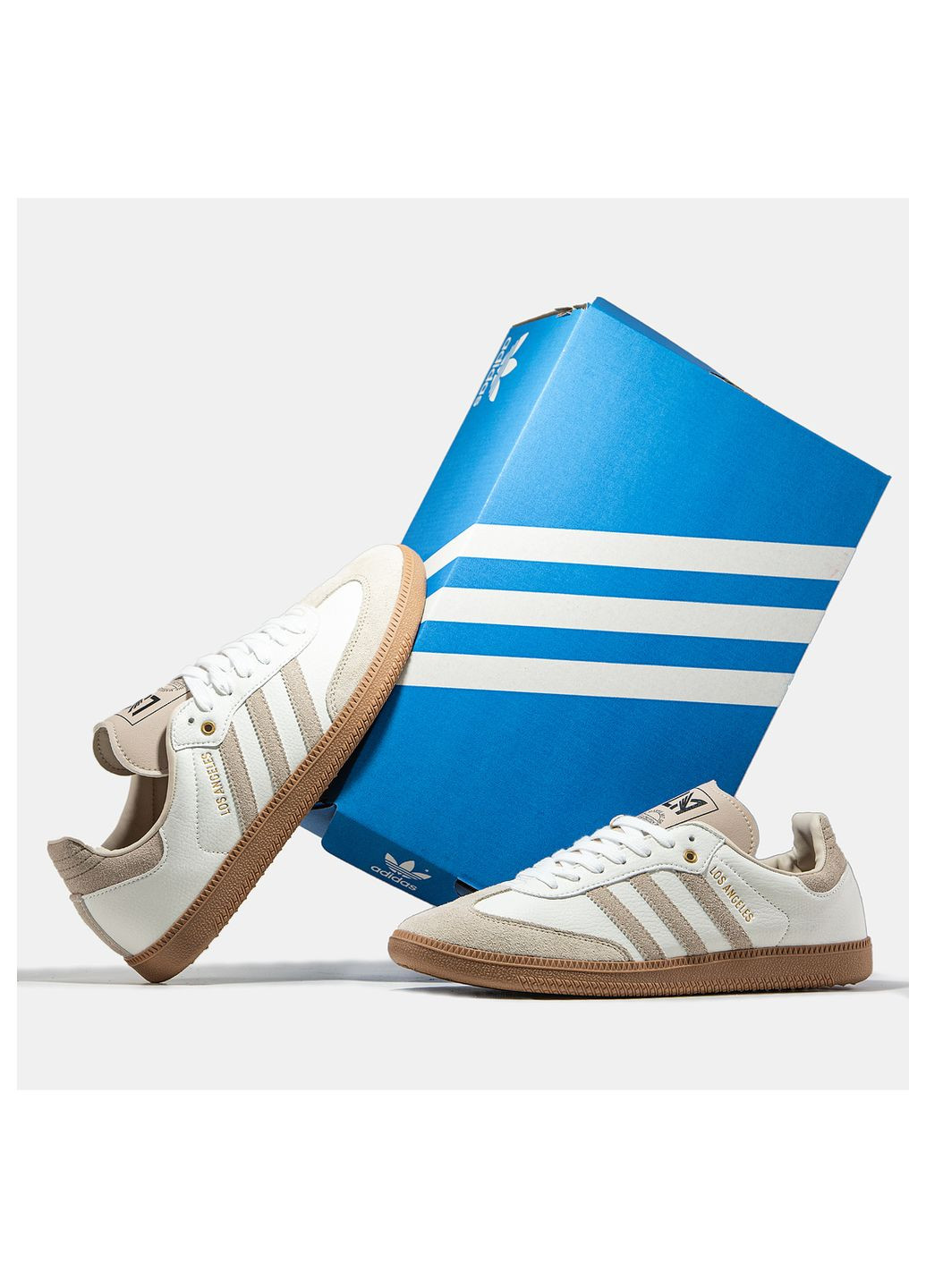 Бежеві кросівки чоловічі x lafc, вьетнам adidas Samba