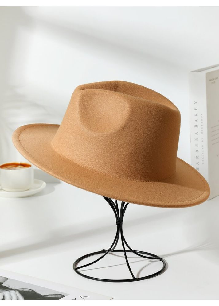 Шляпа Федора унисекс с регулировкой размера (поля 7 см) демисезон No Brand (362346124)