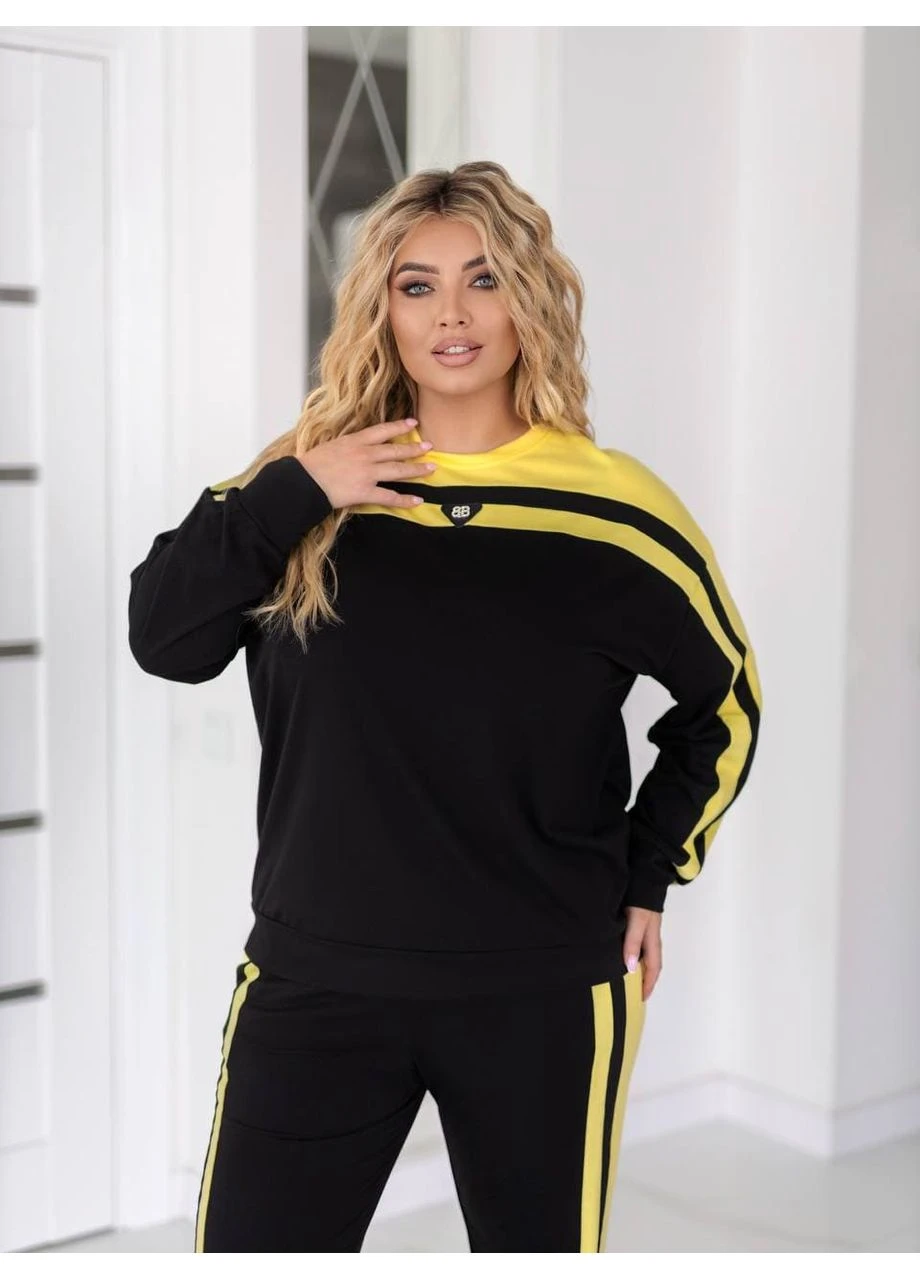 Жіночий прогулянковий костюм двійка блакитного кольору New Trend (357490092)