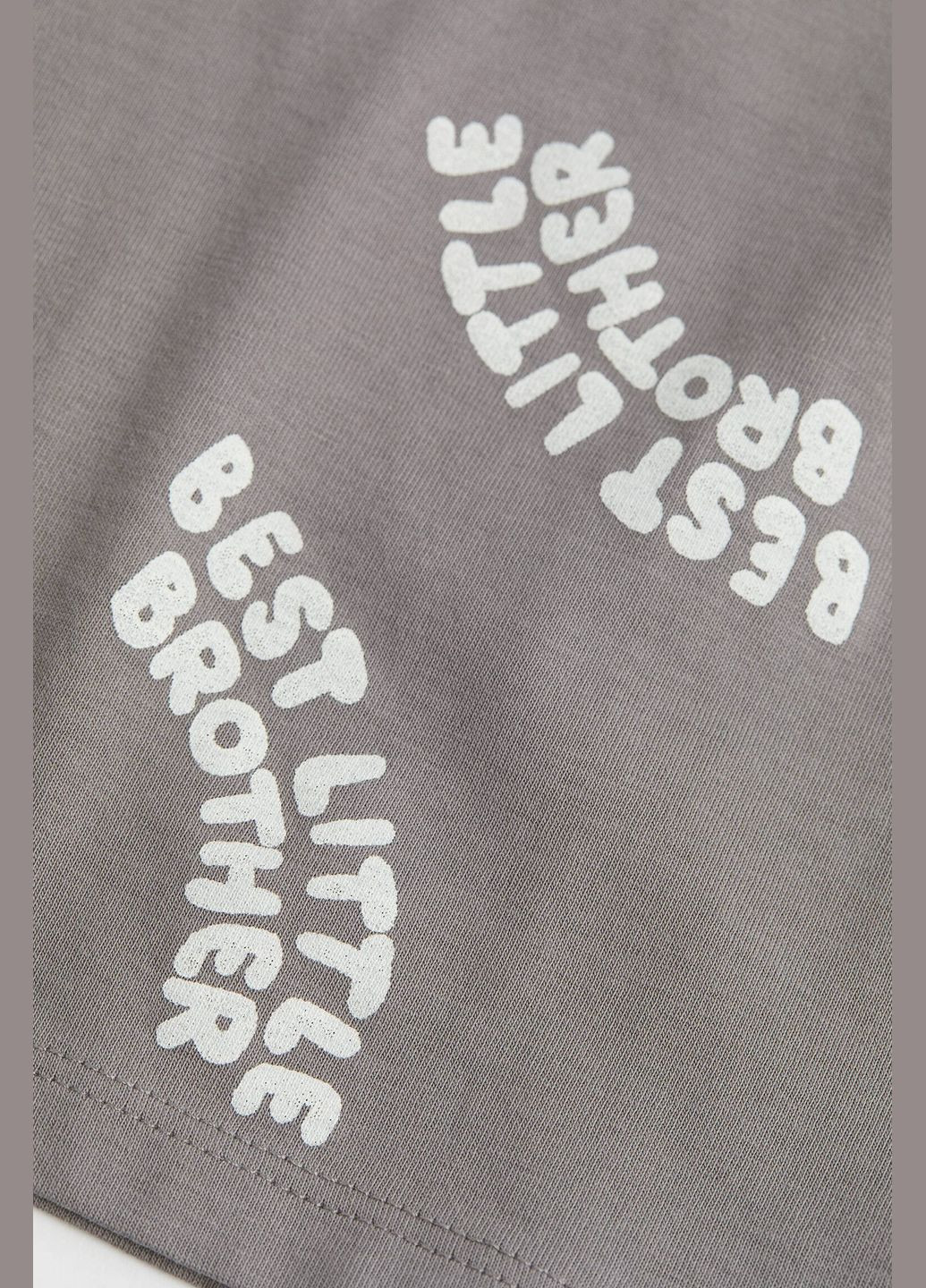 Серый демисезонный повседневный лонгслив H&M с надписями