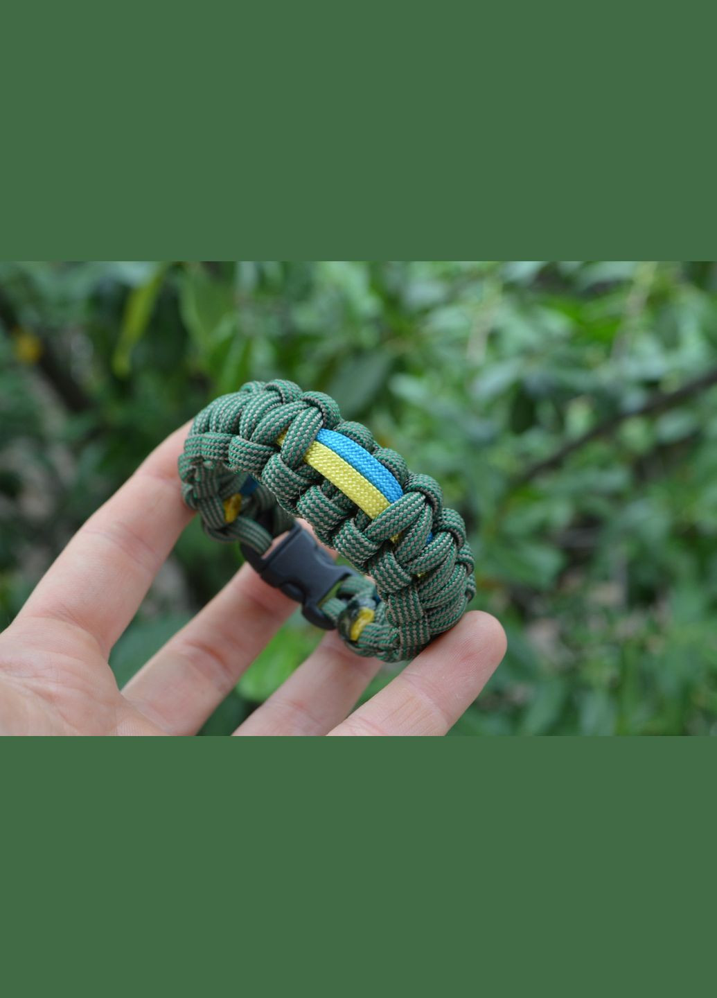 Браслет з паракорду з прапором України на фастексі + брелок в подарунок No Brand (341738793)
