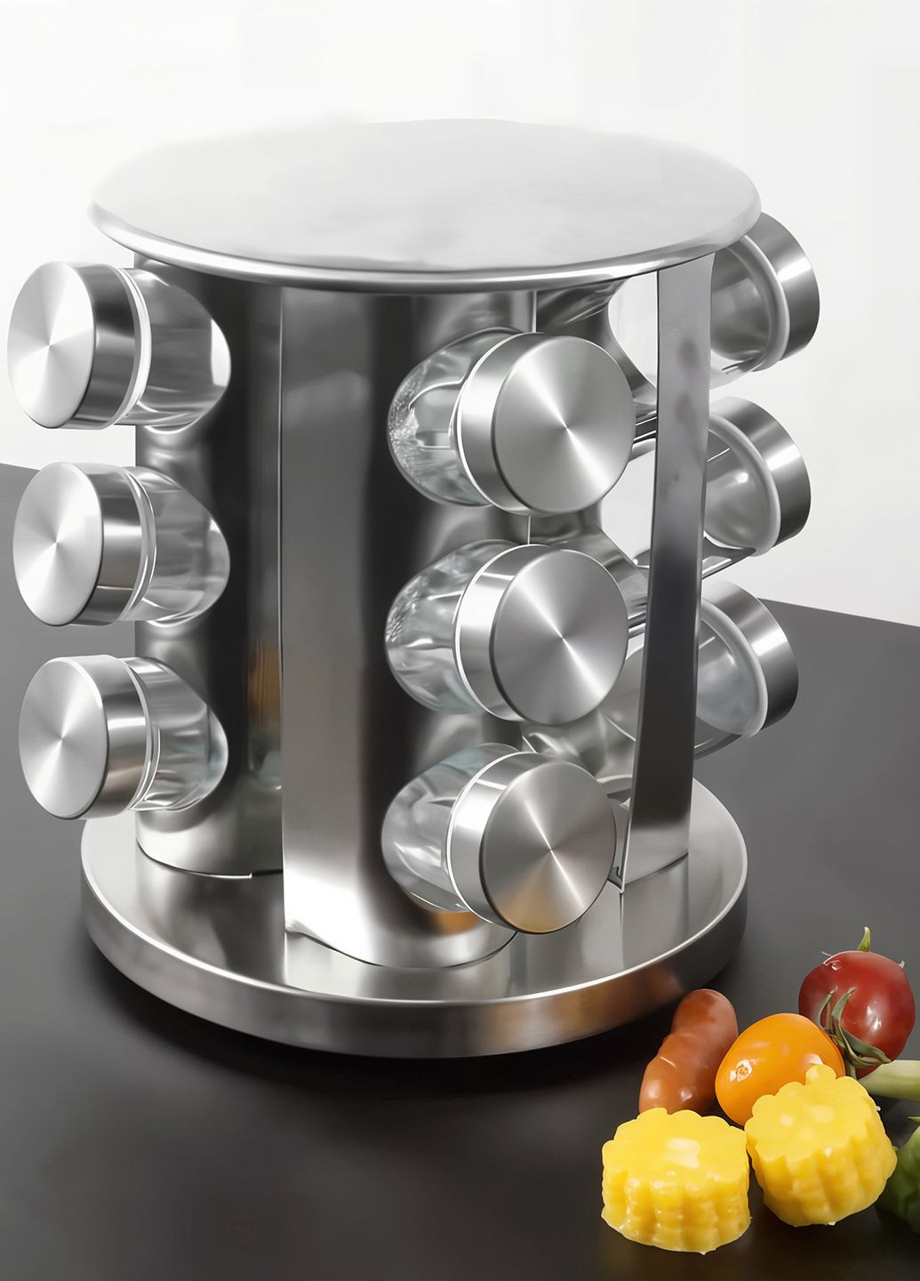 Набор для специй на крутящейся подставке 12 ед. нерж. сталь LoveYouHome Love You (323586634)