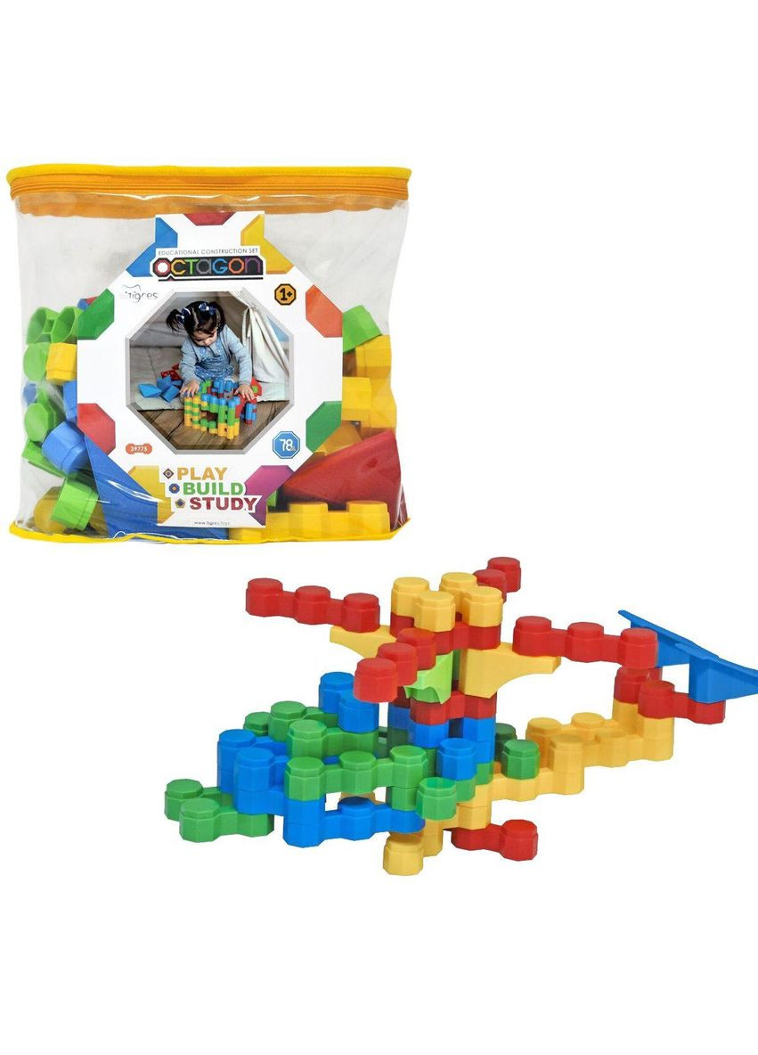 Конструктор "Octagon" (78 ел) Tigres (39775) MIC (362428703)