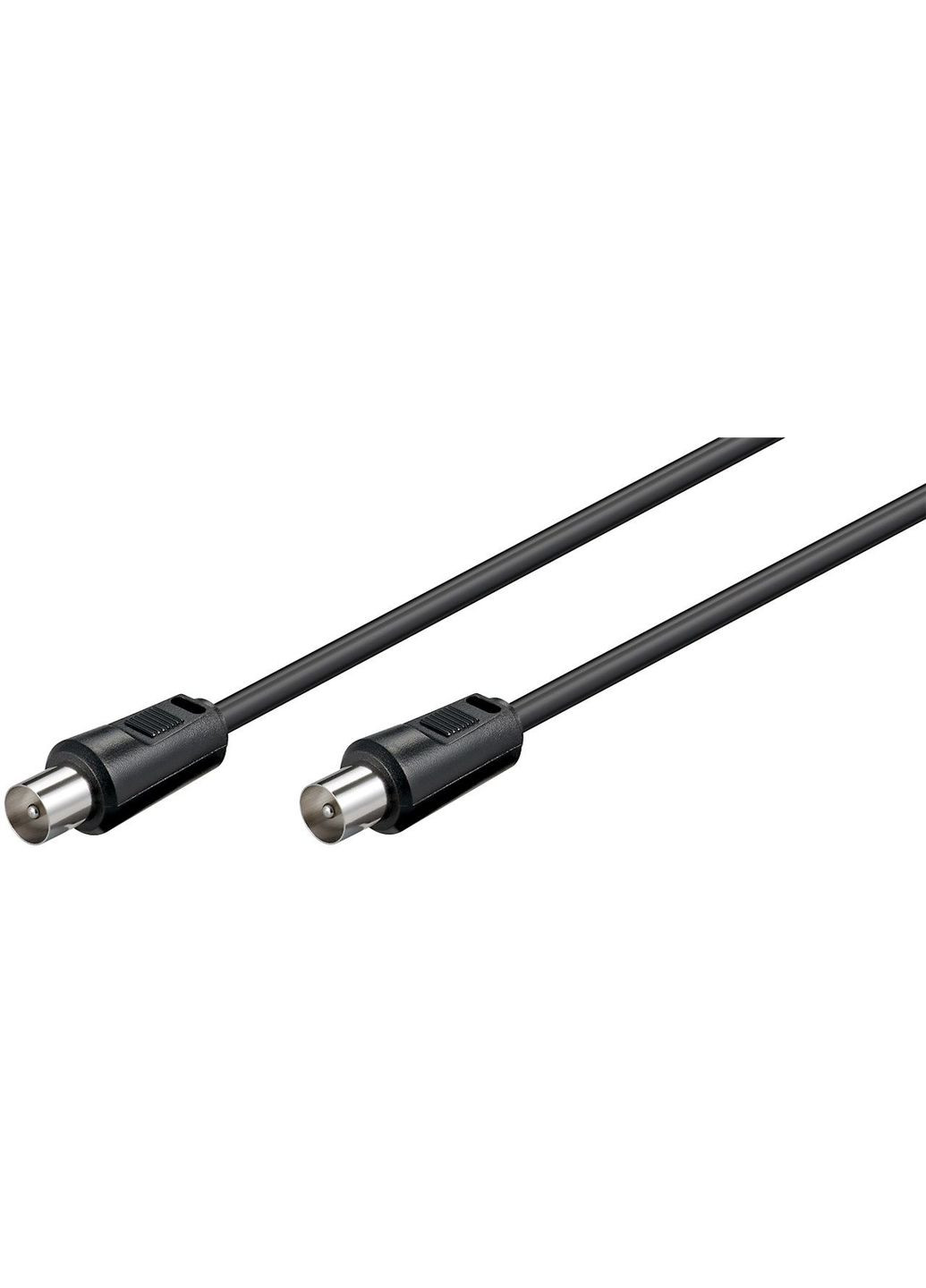 Кабель антенний RF:Coaxial M/M (тато/тато) 1.5m 75 Ohm D=5.0mm 2xShielded 70dB Goobay (369646165)