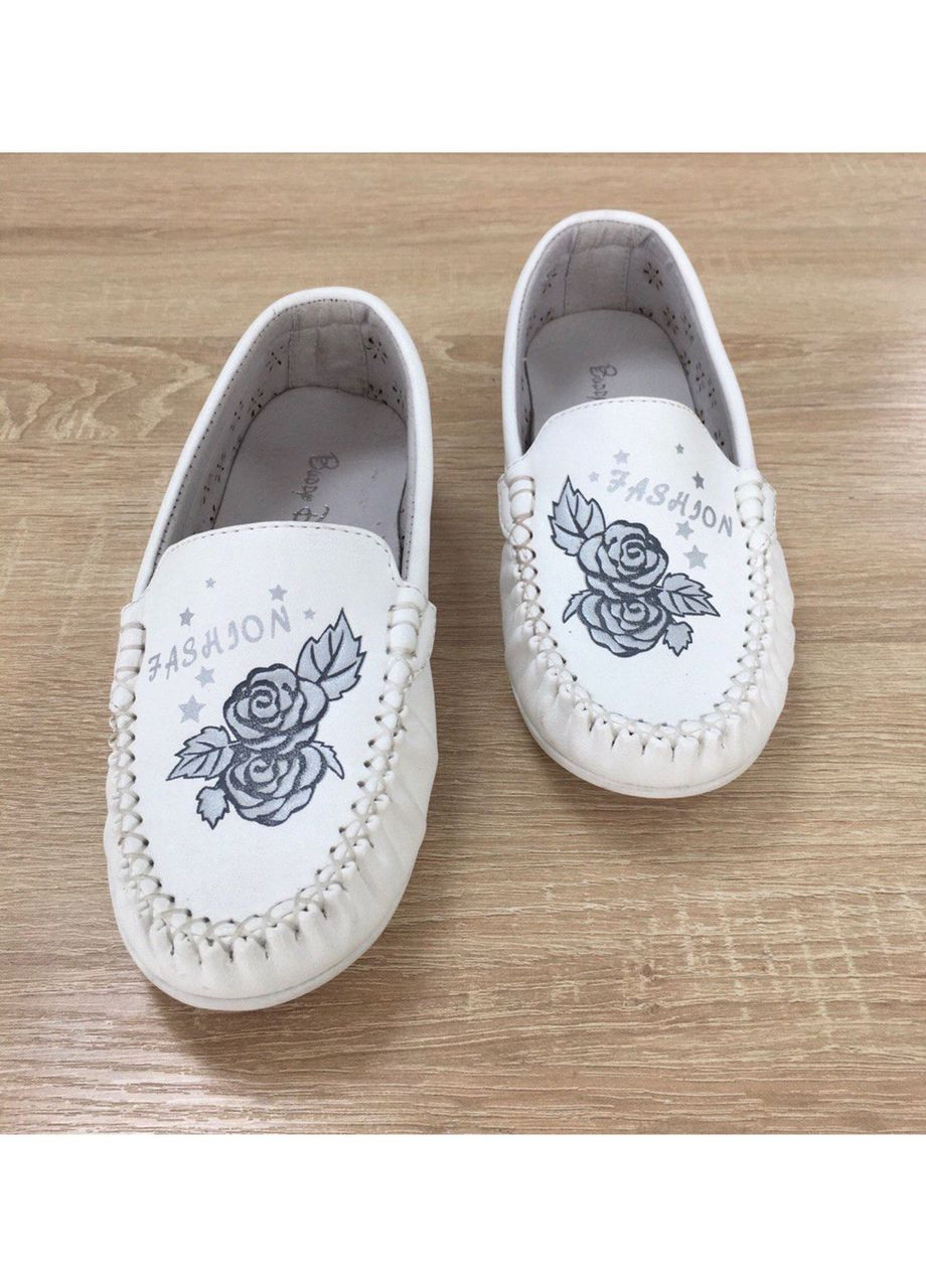 Белые обувь бедидог мокасина дев. 274-35 No Brand