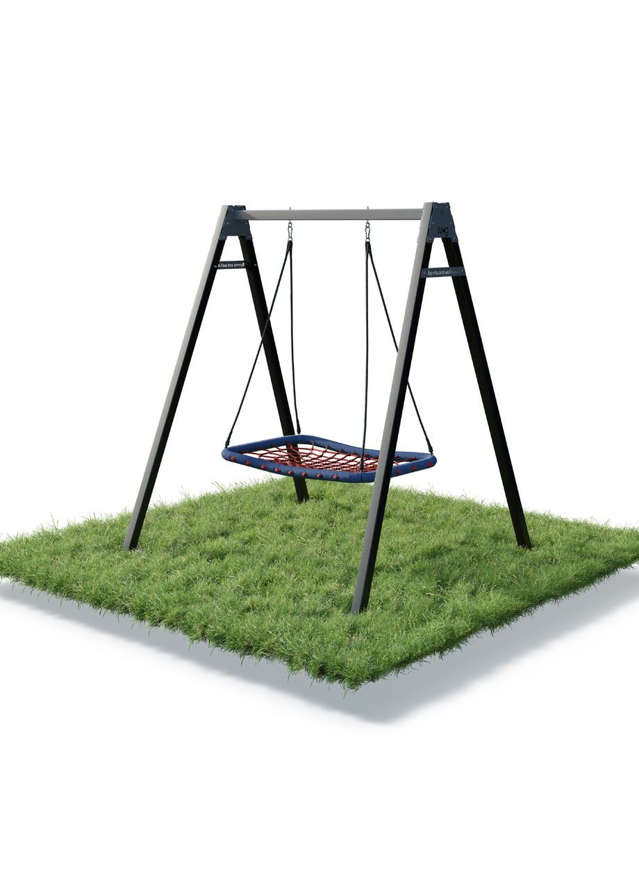 Каркас для детских качелей 1 Elite 60х60 Play Frame + Качели «Гнездо аиста» прямоугольная 1200х800 WCG (342120587)