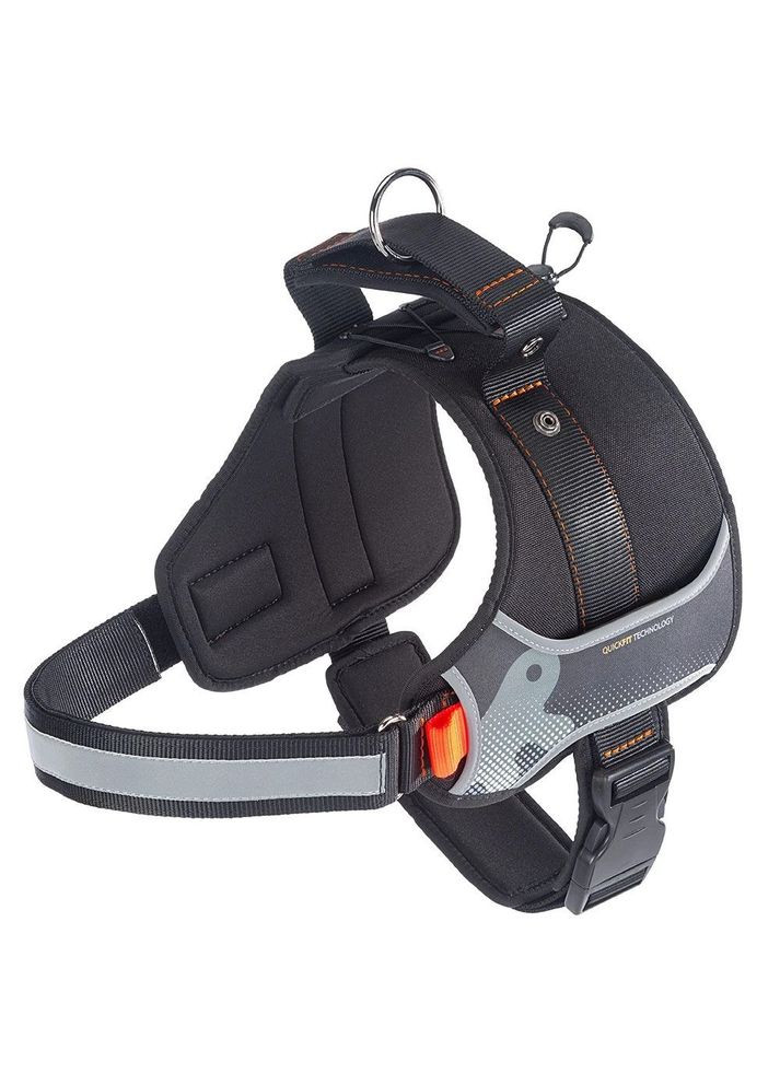 Нагрудная шлейка из высокопрозрачного нейлона Hercules Р (Ферпласт Геркулес П) XL A: 57 la 71 см - B: 80 sign см 40 мм, Черный Ferplast (315340958)