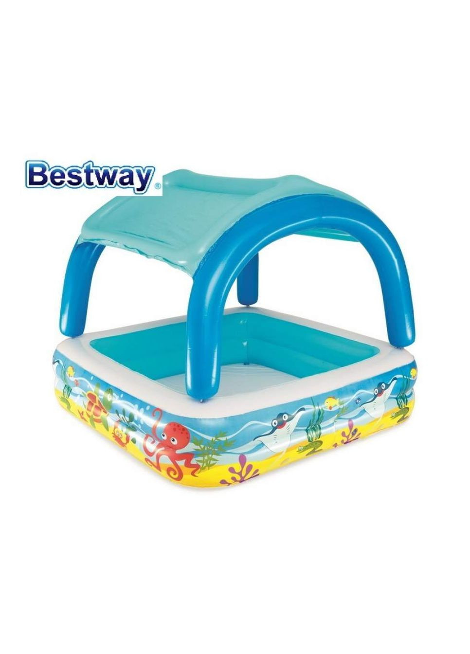 Басейн дитячий надувний зі знімним навісом об'єм 265л (52192) Bestway (351387495)