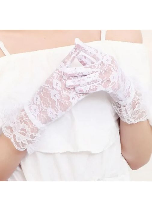 Мереживні рукавички 30к007 No Brand (368709154)