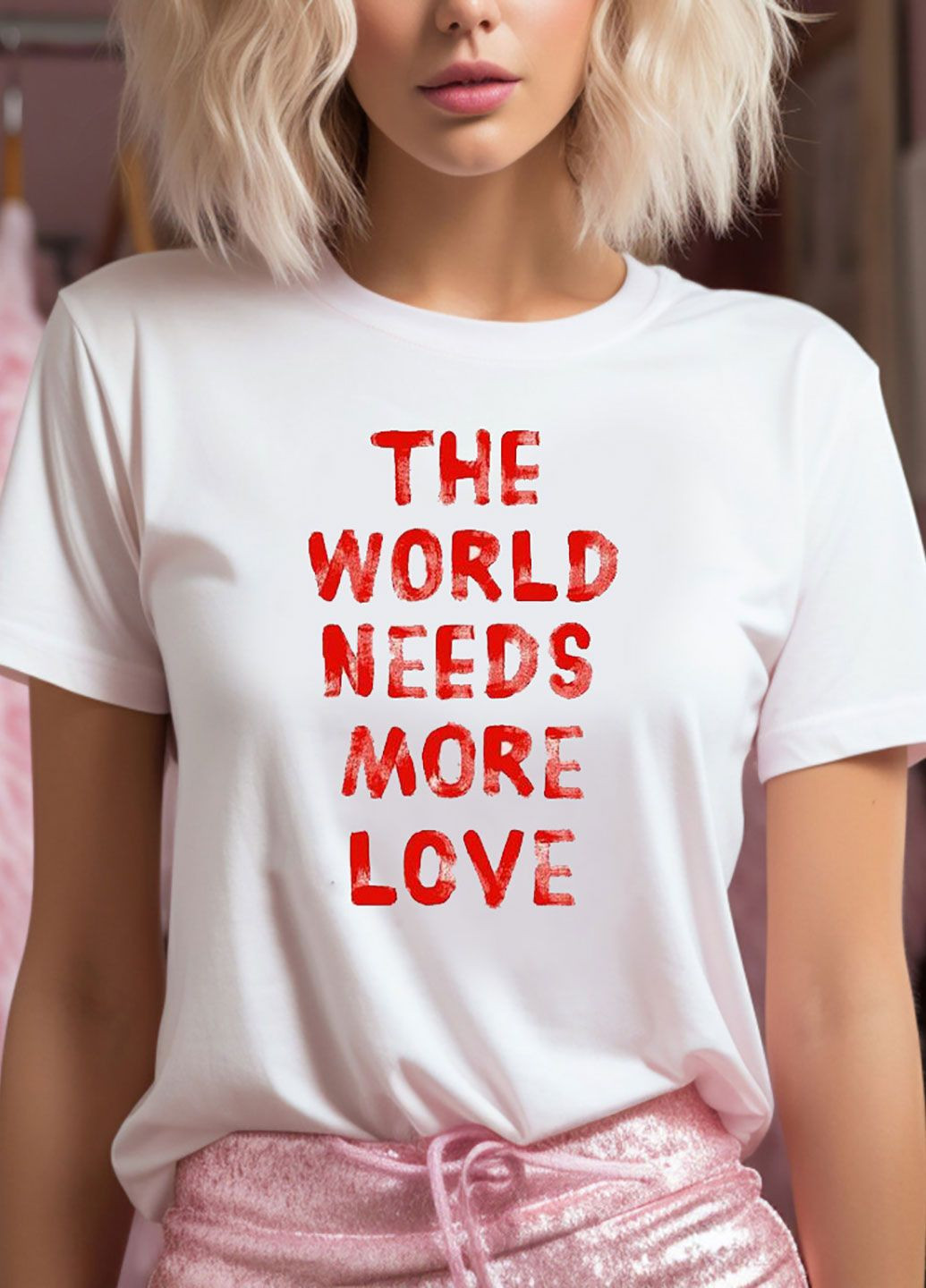 Белая летняя футболка женская белая unity in love Zuzu