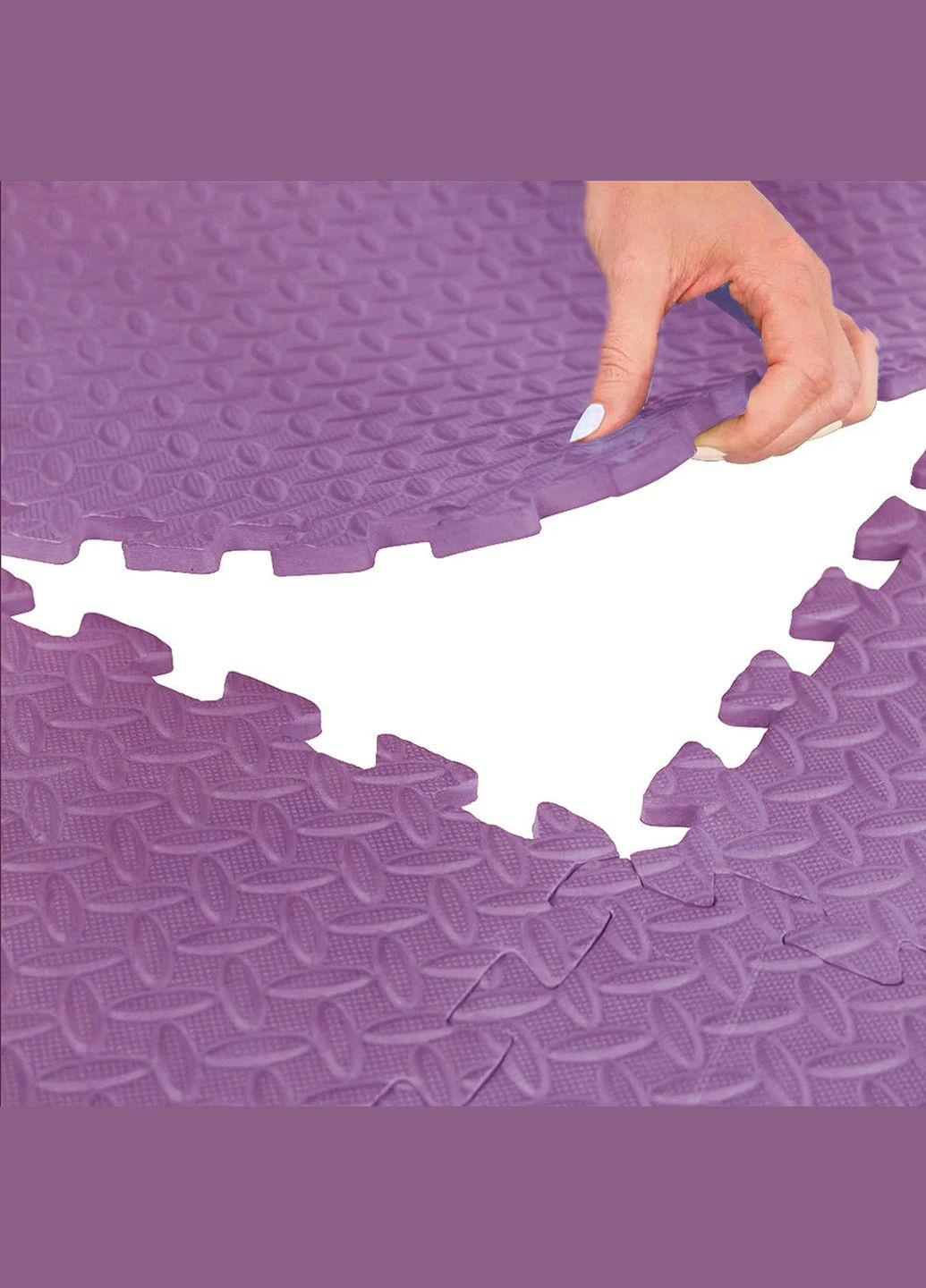 Мат-пазл (ласточкин хвост) Mat Puzzle EVA 120 x 120 x 1 cм XR-0232 Purple Cornix (315826065)