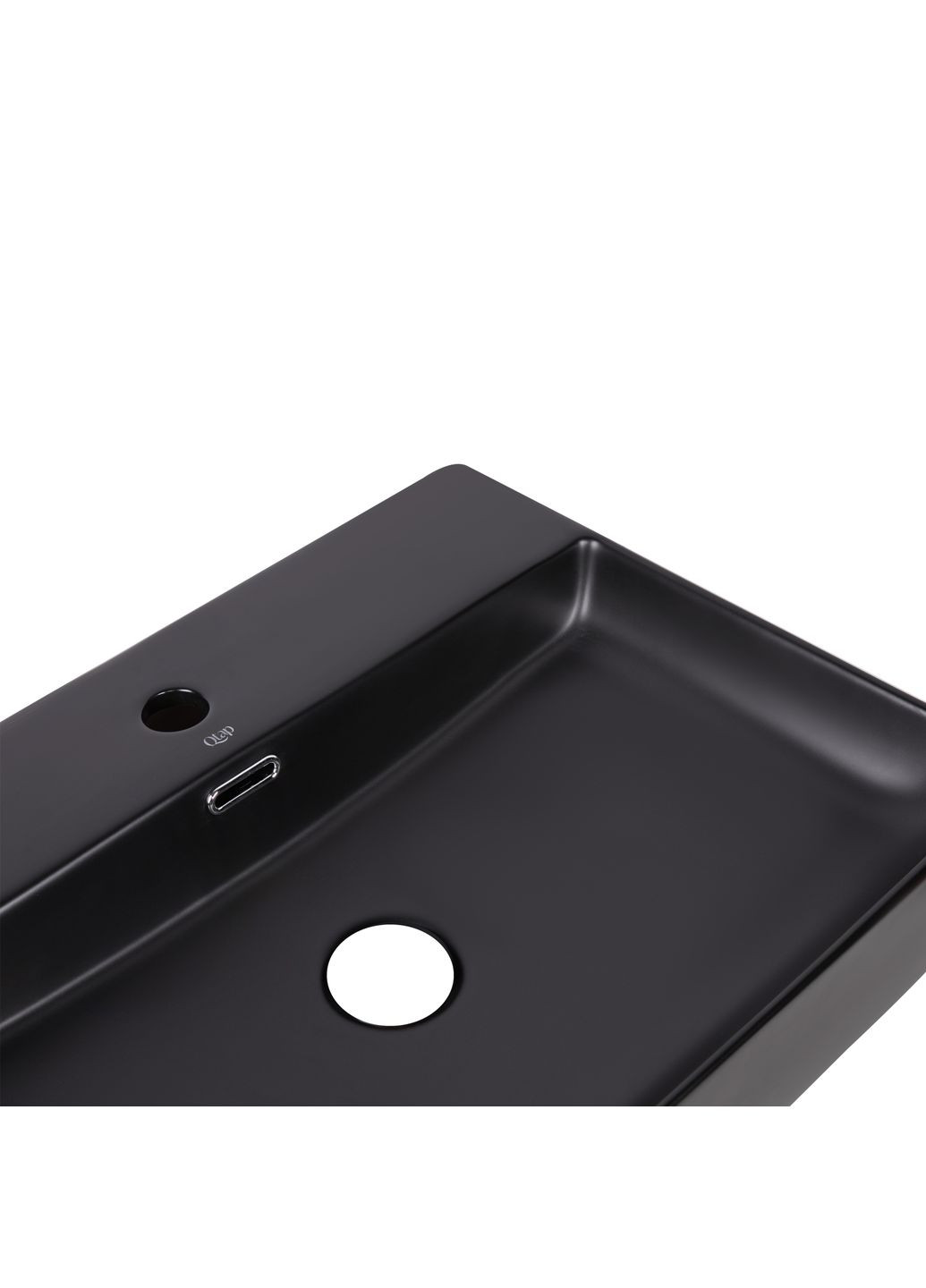 Раковина Nando LT 500х420х130 Matt black Qtap QT12116146AMB (346492523)