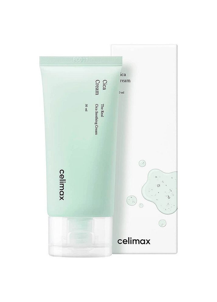 Заспокійливий крем для обличчя з азіатською центелою The Real Cica Soothing Cream 50 мл (8809782557861) Celimax (365867710)