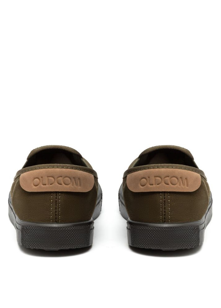 Хаки слипоны унисекс original хаки хлопок Oldcom