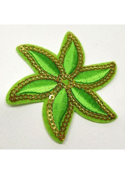 Термонаклейка "Звезда" 6х6см салатовая Plus-plus (352744201)