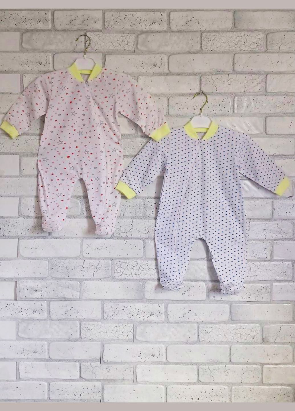 Детский ясельный комбинезон на молнии цветной с манжетами, хлопок кулир No Brand (315408893)