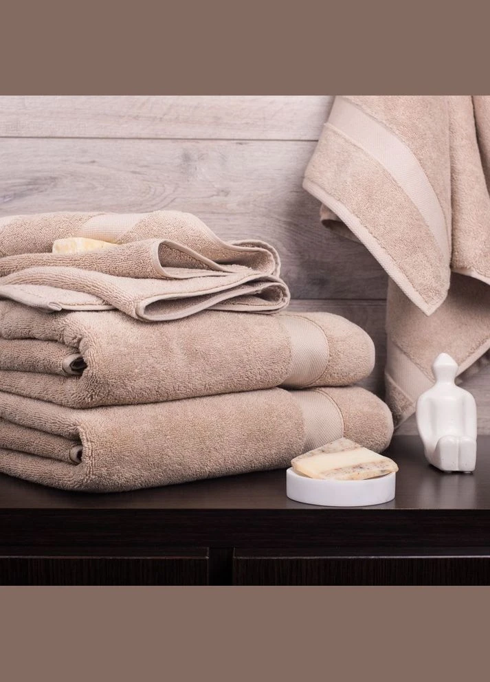Полотенце махровое Aisha 50*90 (400 г/м²) Aisha Home Textile бежевый