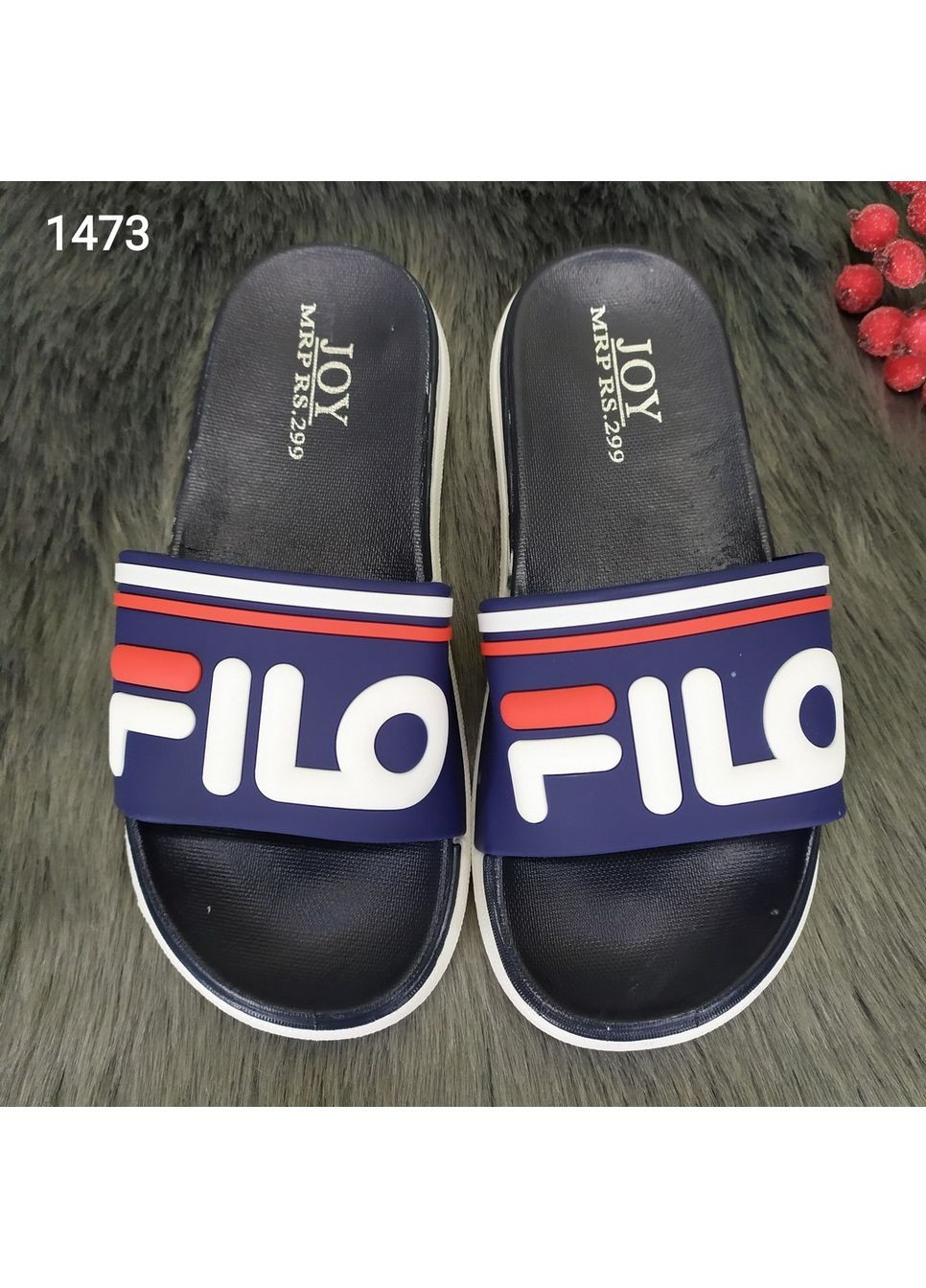 Синие повседневные шлепанцы сланцы подростковые Fashion