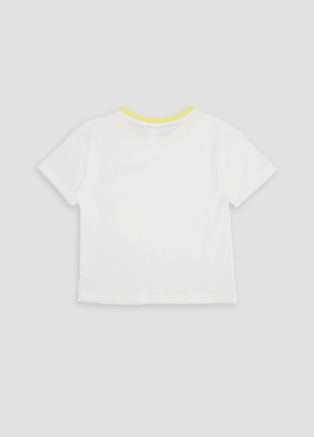 Молочна літня футболка з коротким рукавом для хлопчика колір молочний цб-00243605 Difa