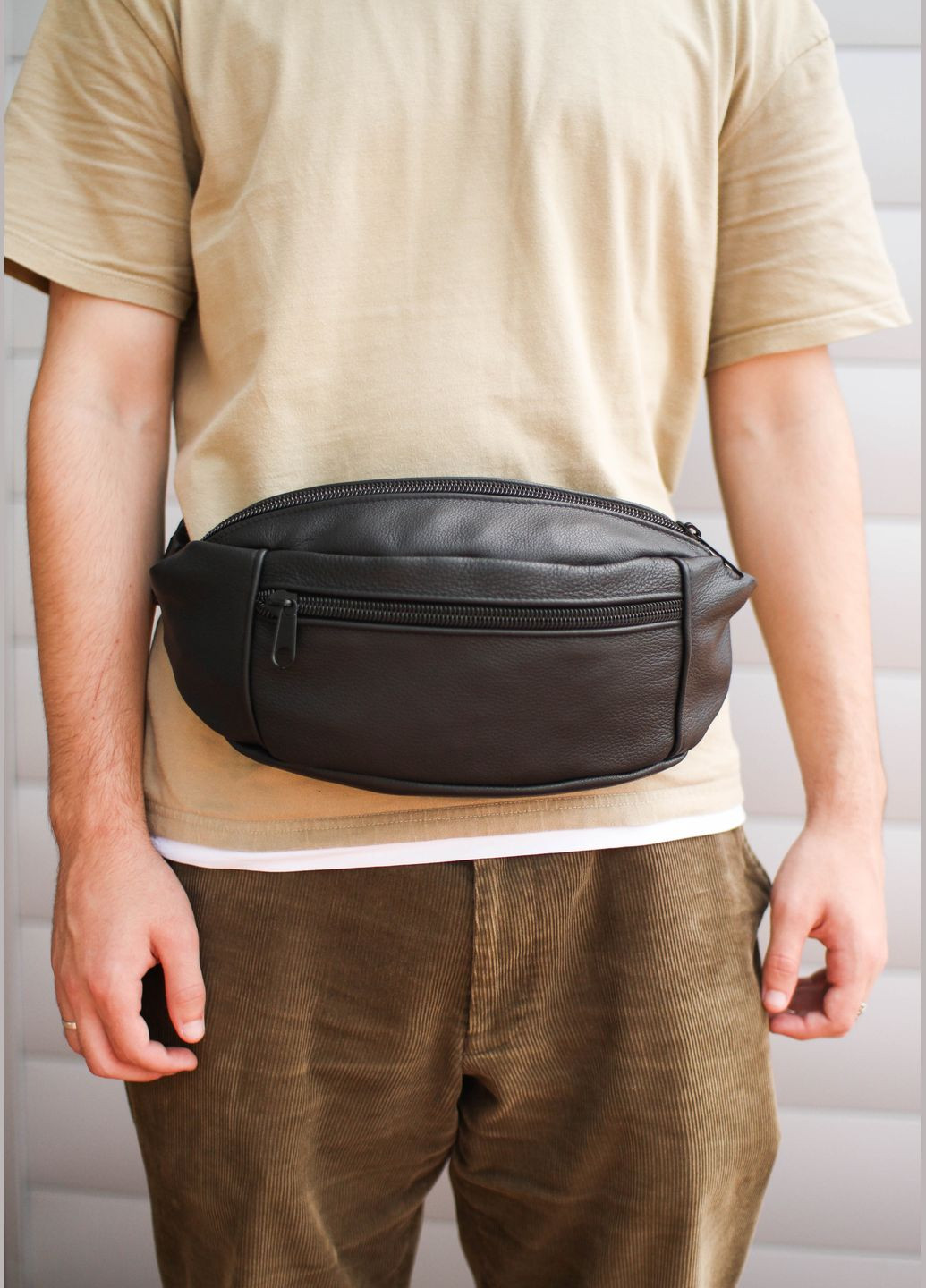 Сумка мужская бананка кожаная SKILL (298875794)