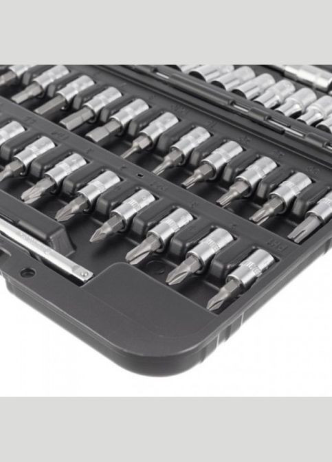 Набор инструментов 46 ед. STORM, 1/4", СrV ET-8046 Intertool (297443141)