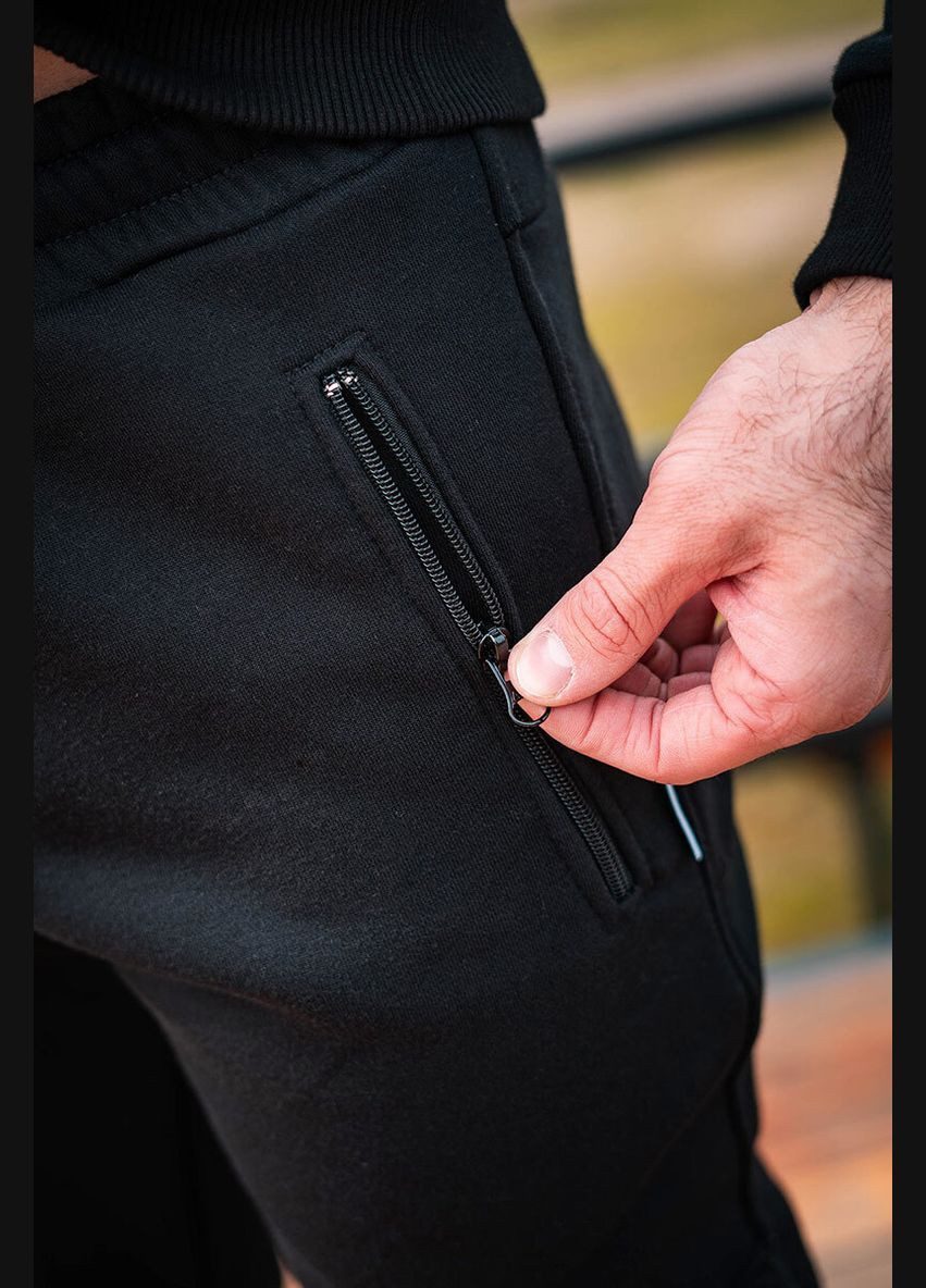 Черные кэжуал демисезонные брюки Custom Wear