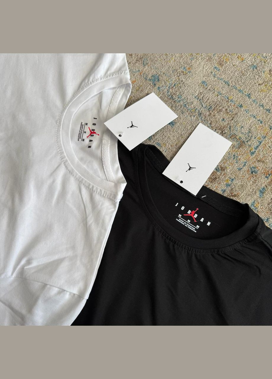 Білий костюм jordan шорти та футболка,дтф друк No Brand