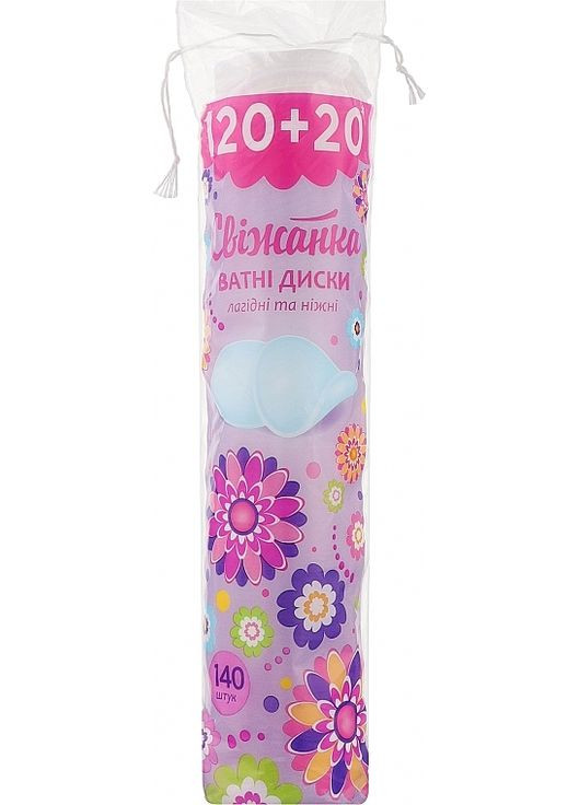 Ватні диски, 120+20 шт. 140шт (848466-27055816) Свіжанка (368644865)