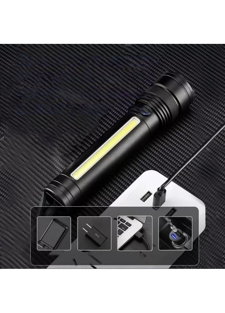 Ліхтар ручний BL-C27 з Zoom, USB, 1200 мА·год/ліхтарик акумуляторний/Світолодний ліхтар ручний X-Balog (371372284)