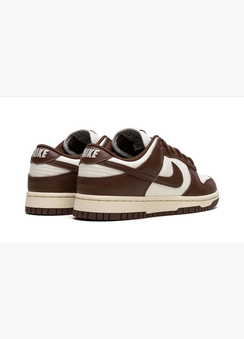 Кроссовки женские Dunk Low Wmns White/Brown DD1503-124 Nike белые (325415287)