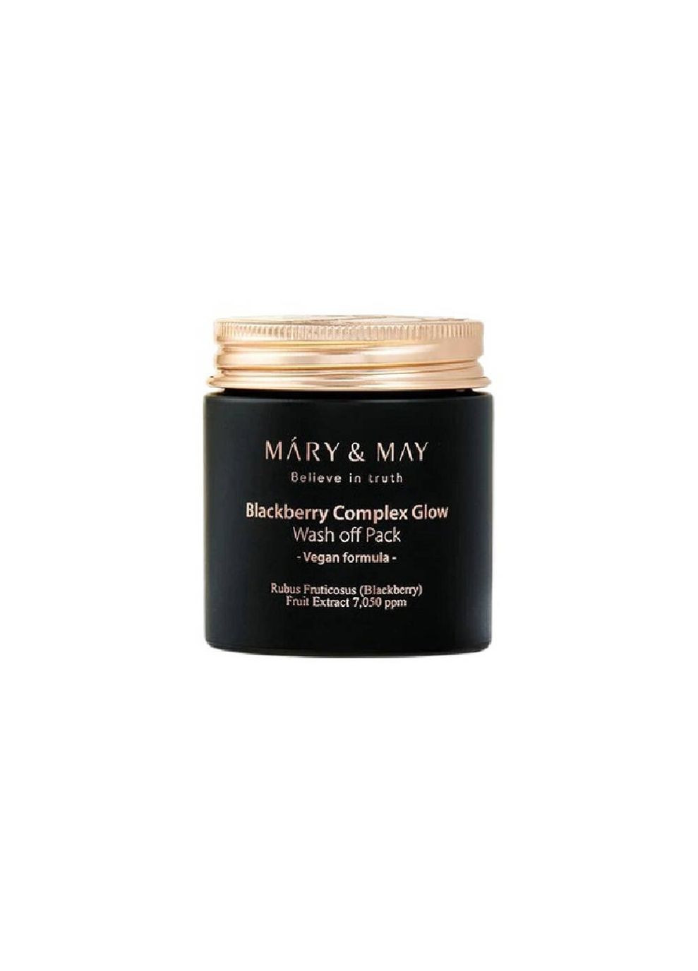 Антиоксидантна глиняна маска для обличчя з екстрактом ожини Blackberry Complex Glow Wash off Pack Mary & May (293944220)