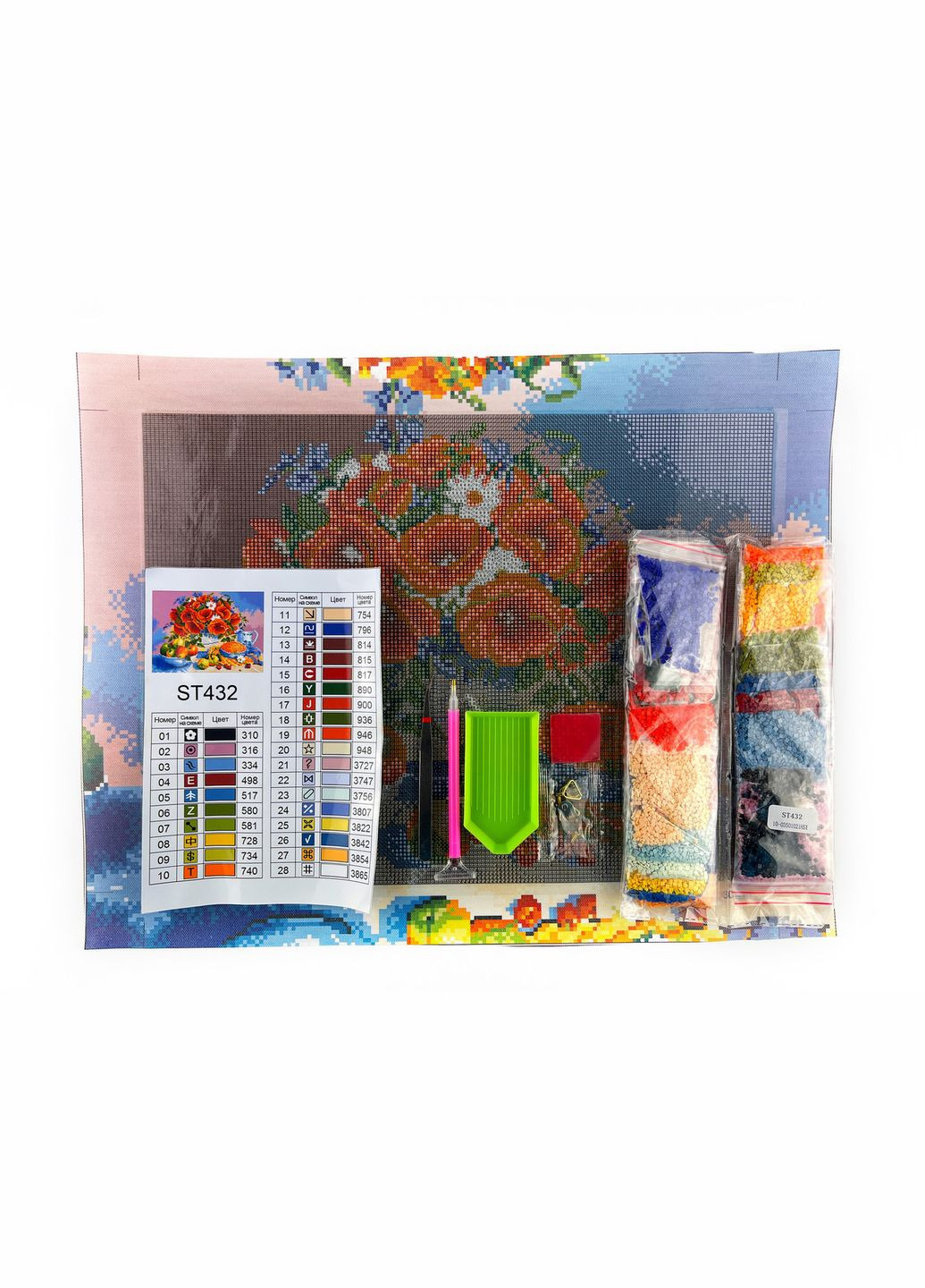 Алмазная мозаика 30х40см Букет маков ST432 ColorArt (299772282)