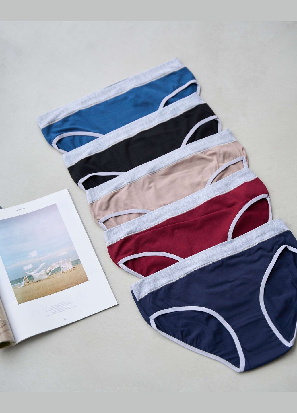 Трусики батал жіночі набором з 5 шт, мікс Nicoletta (304640183)