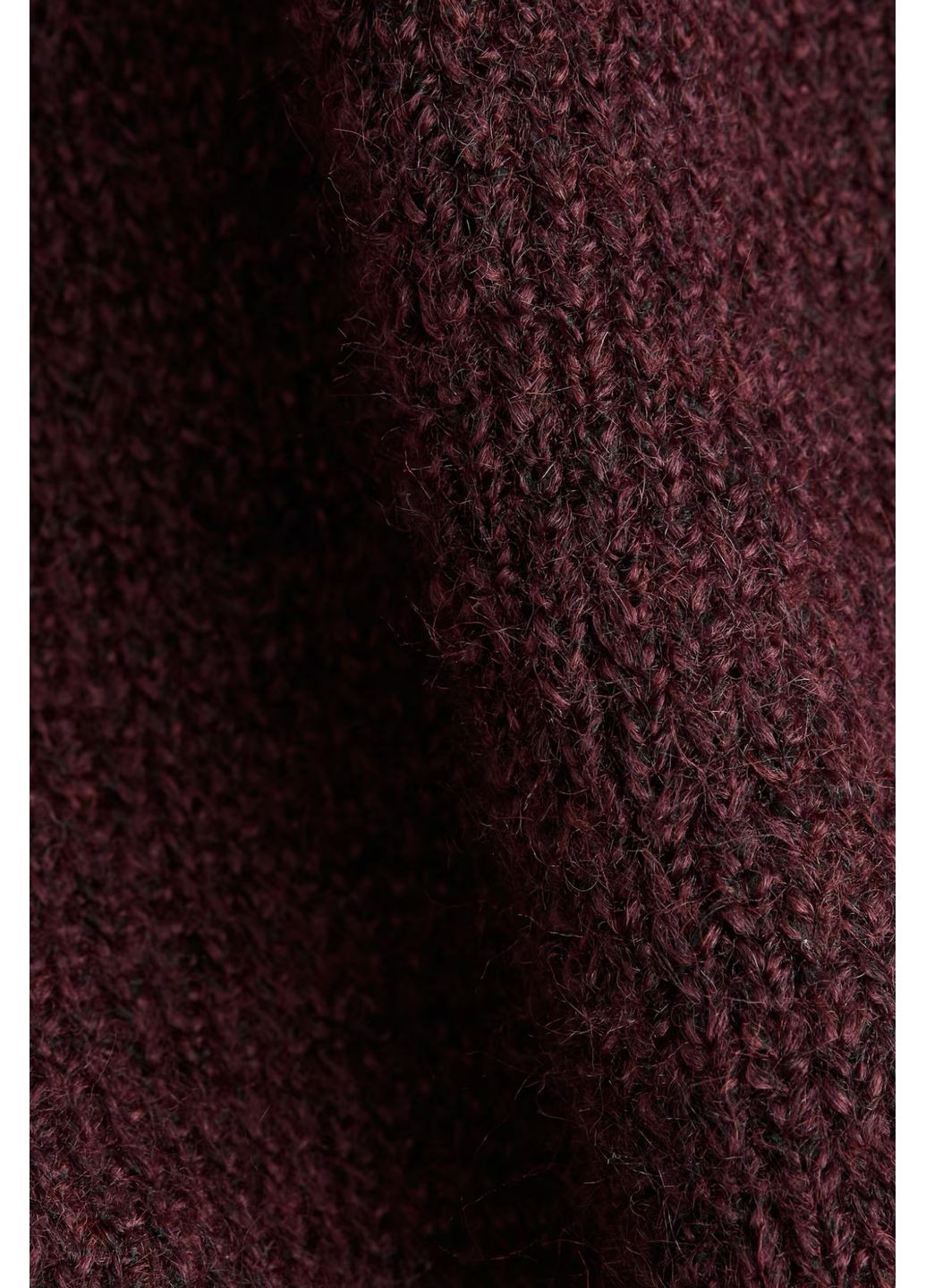 Темно-бордовий демісезонний светр з вовною H&M basic