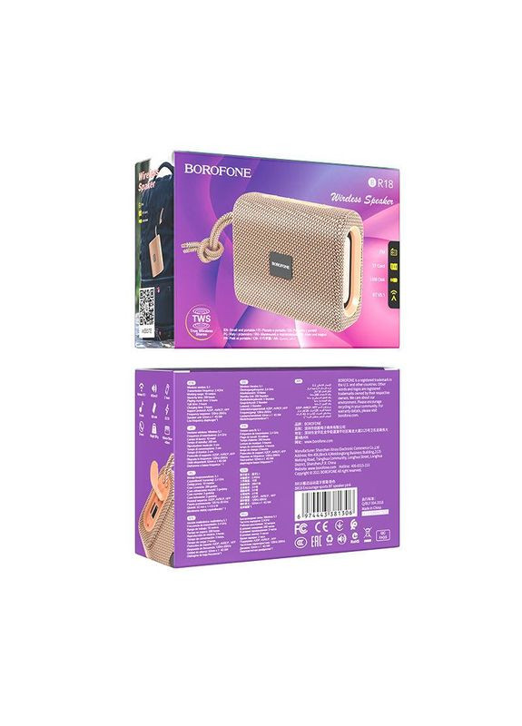 Портативна колонка BR18 Encourage sports Pink (BR18P) Borofone (322127283)