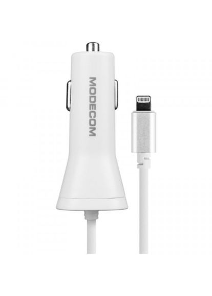 Зарядний пристрій Modecom 1xusb 2.4a + cable lightning royal kull-03 white (268145155)