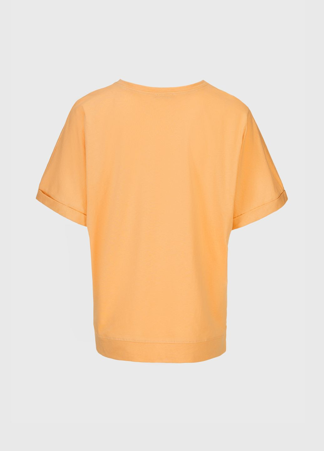 Оранжевая всесезон футболка No Brand