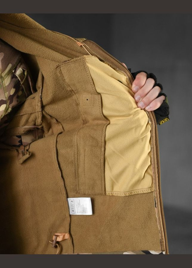 Тактична демісезонна куртка SoftShell мультикам No Brand (302970544)