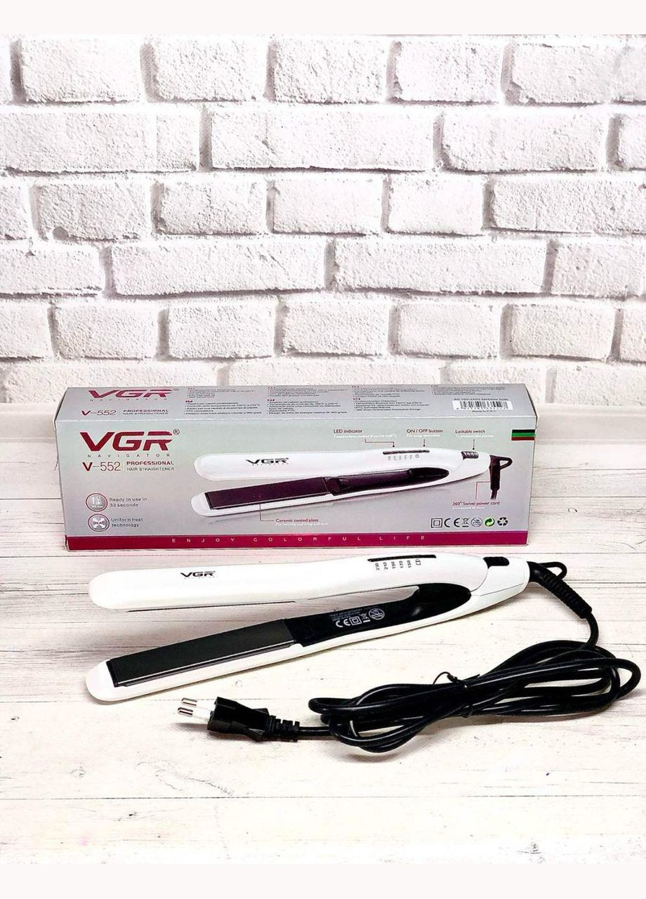 Утюжок для волосся VGR V-552 (Білий) YRE (333332058)