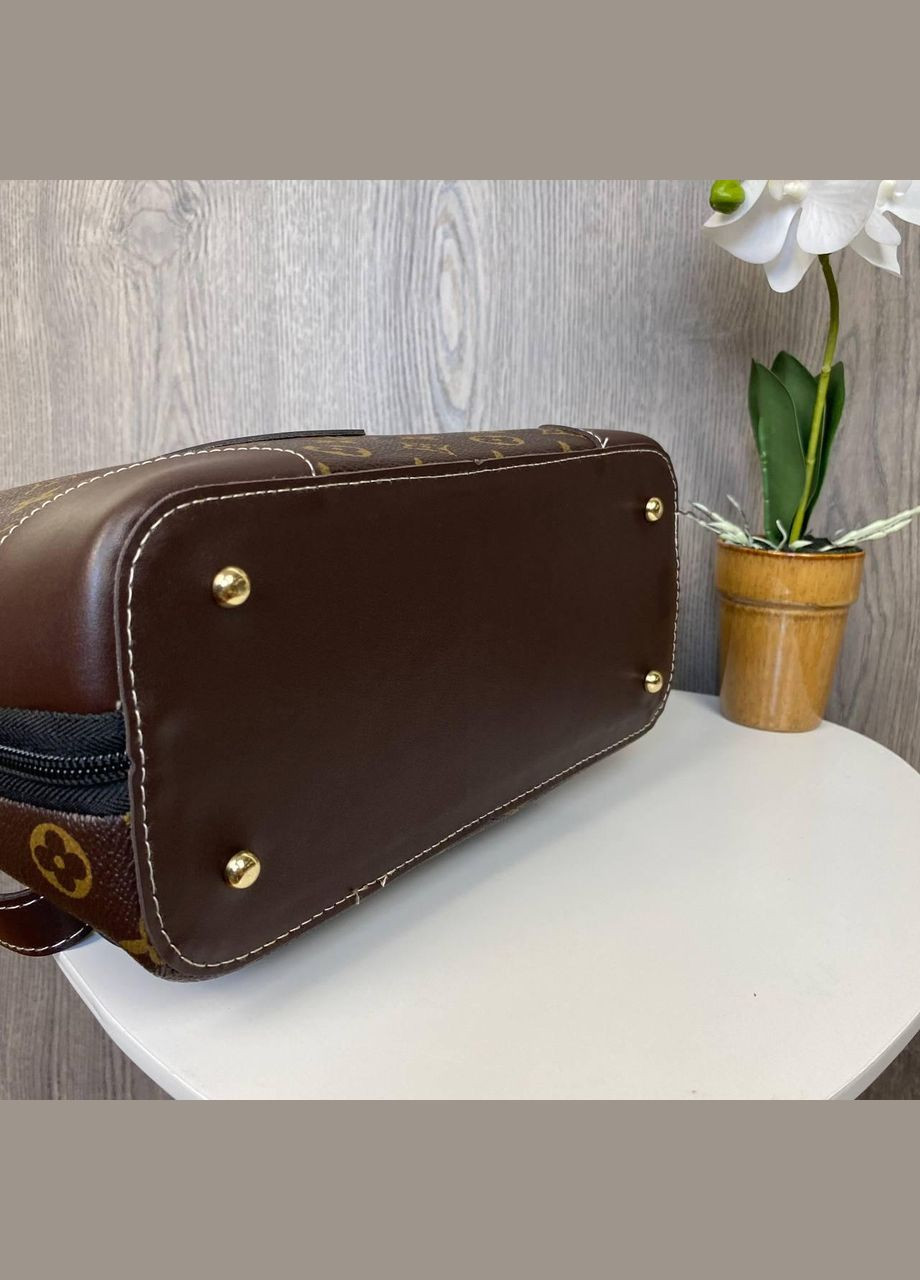 Жіночий рюкзак-сумка трансформер 2 в 1 формат А4 коричневий (sku_1047) No Brand (330576283)