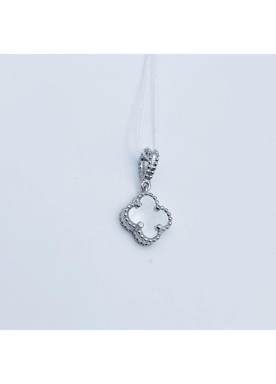 Кулон срібний з перламутром "Конюшина" 1,2 г No Brand (369736972)