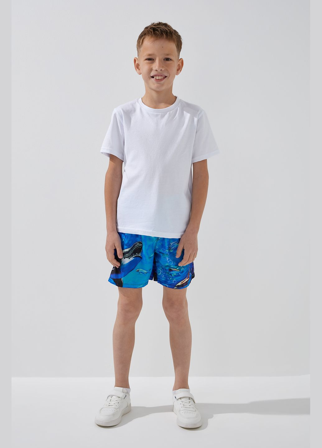 Шорты плащевка для мальчика Подводный Мир 116 см Синий shop (2000991054943) No Brand Шорти плащівка (368866270)