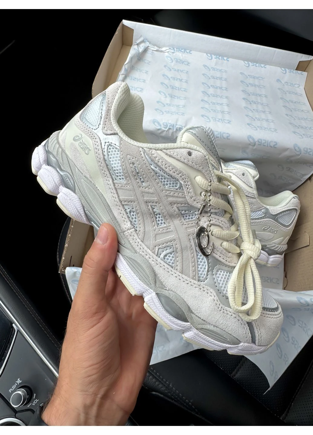 Кросівки жіночі і чоловічі Asics GEL-NYC Beige White | Асікс Гель-НЮК бежеві No Brand бежеві демісезони (377740555)