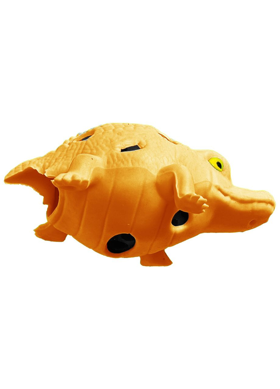 Игрушка-антистресс-квиши для сжатия жвачка-тянучка Крокодил Оранжевый 11 см No Brand (365722019)