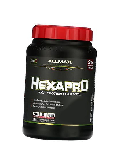 Смесь из 6 протеинов ультрапремиального качества, HexaPro, 907г Шоколад (29134003) ALLMAX Nutrition (296687018)