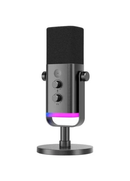 Микрофон AM8, USB / 3,5 мм jack / XLR, проводное подключение, подсветка, - 50 дБ, кабель 2 м, настольная подставка AM8 Fifine (395351647)