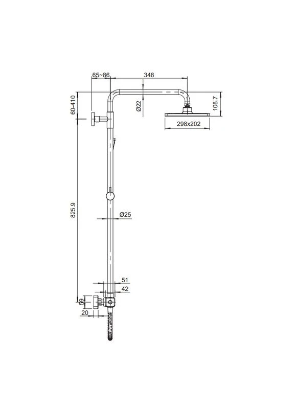 Душевая колонна с термостатическим смесителем KB-53011-05 (Цвет ) (KR4723) KOER (392905392)