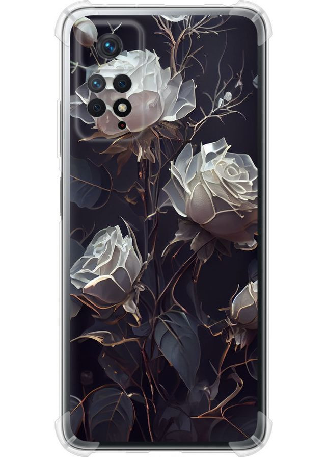 Силіконовий протиударний с посиленими кутами чохол 'Троянди 2' для Endorphone Xiaomi Redmi Note 12 Pro (258905288)
