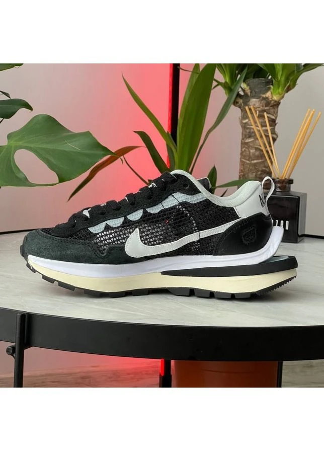 Чорні кросівки чоловічі і жіночі nike x sacai vaporwaffle black | найк вапорвафл чорні демісезон No Brand