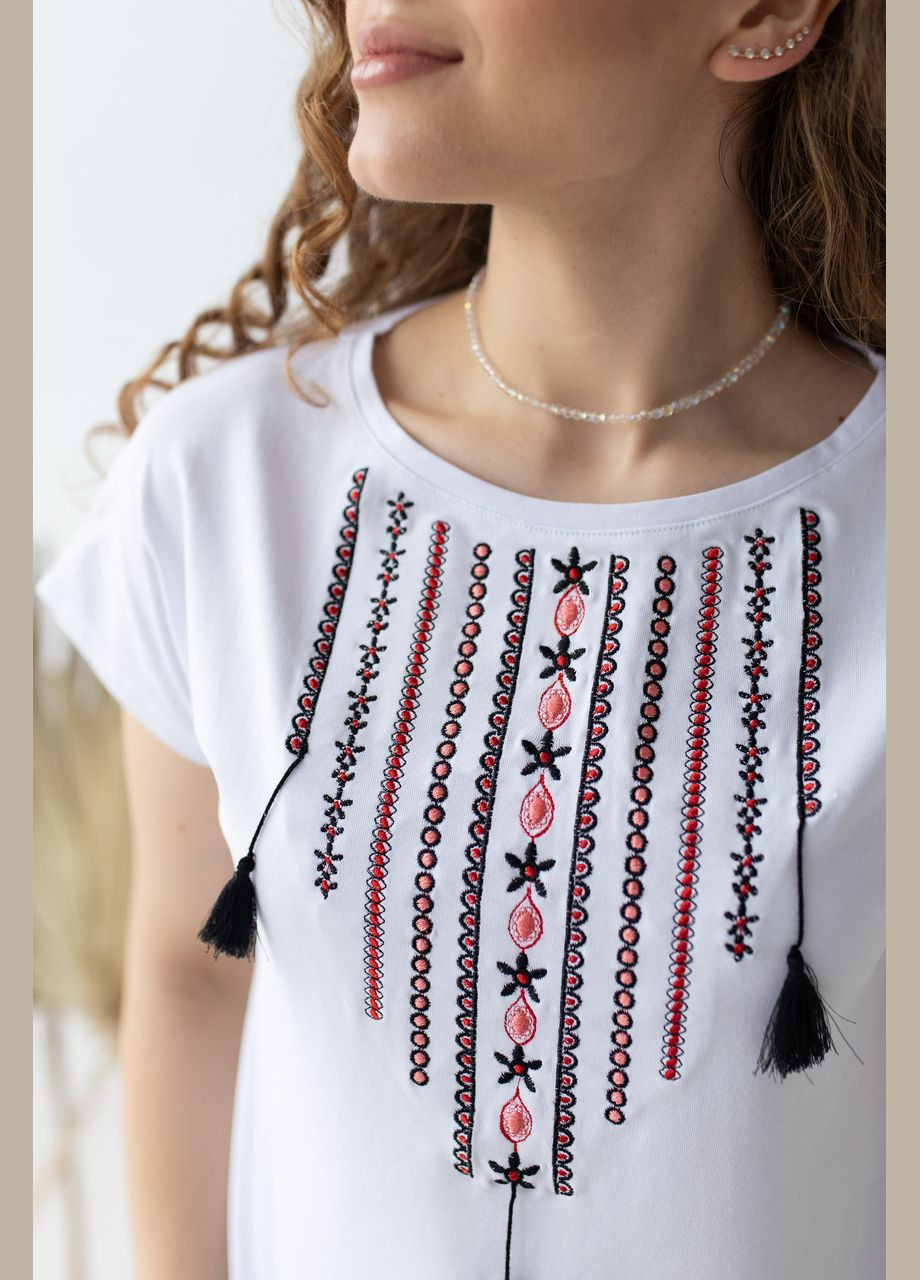 Женская футболка вышиванка "Ожерелье" MEREZHKA (288644992)